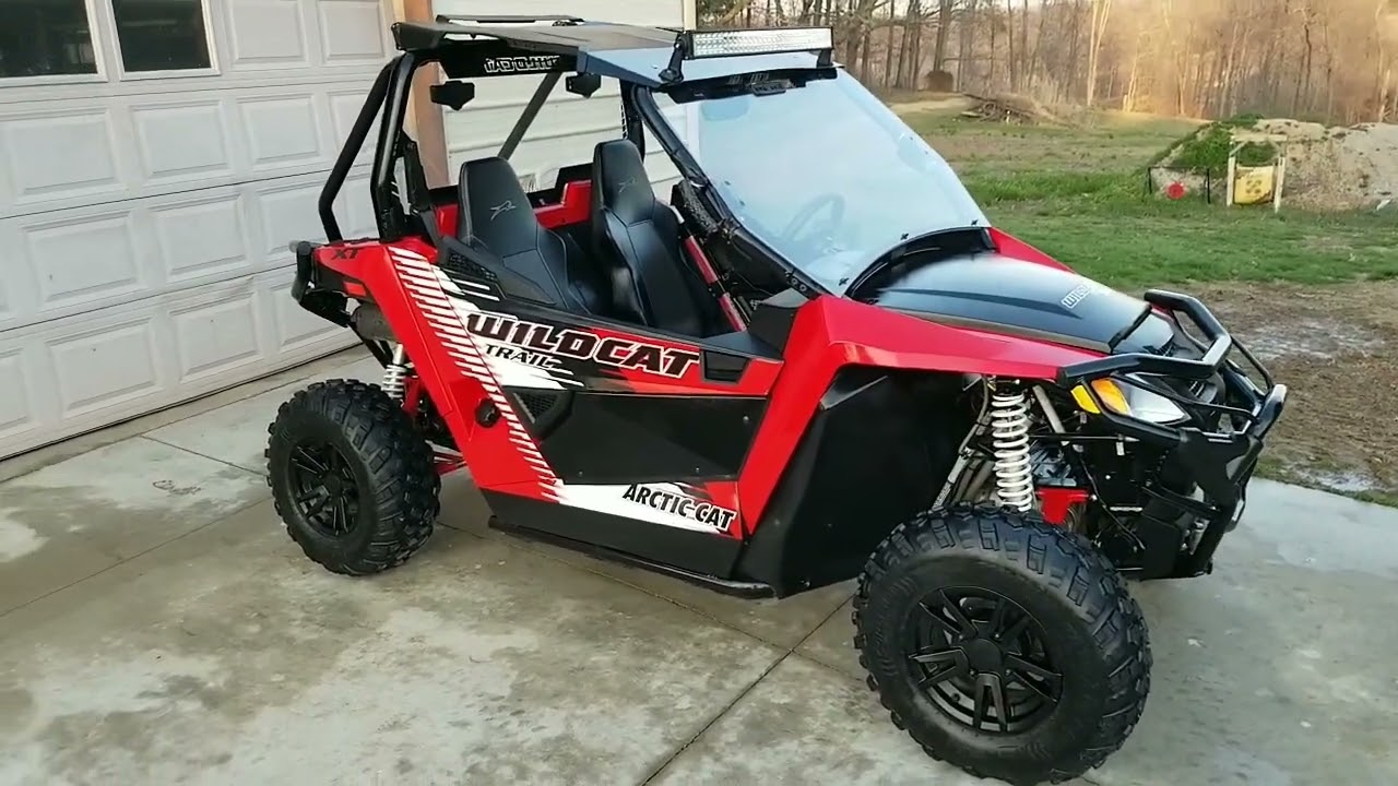 2016 Arctic Cat Wildcat Trail walk-around, cold start, test drive, and features