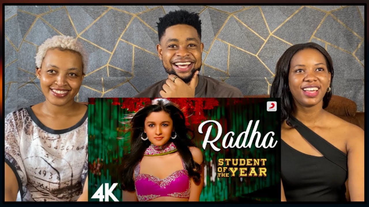 African Friends Reacts To Radha - SOTY | Alia | Sidharth | Varun | Udit Narayan | Shreya Ghosal