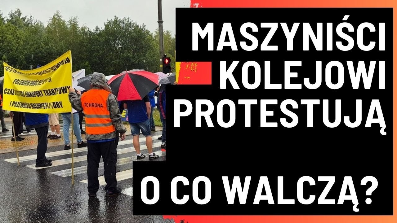 DLACZEGO PROTESTUJĄ MASZYNIŚCI KOLEJOWI PKP CARGO? - ROZMAWIAMY Z PROTESTUJĄCYMI - REPORTAŻ