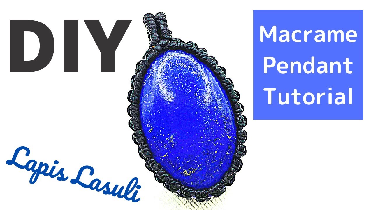 Macrame Necklace Tutorial | How to Make a Macrame Necklace with Stones