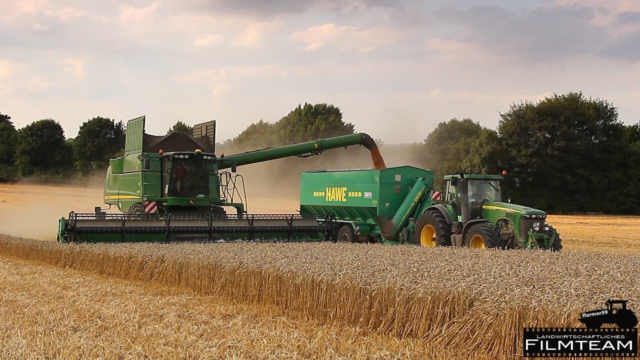 2 John Deere S 690 i Mähdrescher dreschen Weizen in Ollndorf . Weizen dreschen 2013 [Ernte Spezial]