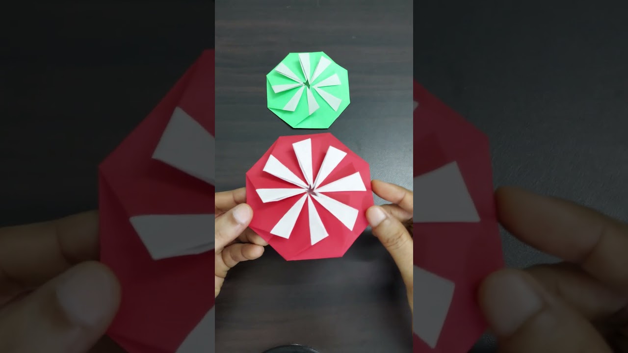 EASY ORIGAMI OCTAGONAL COASTER #subscribe #easyorigami #diy #paper