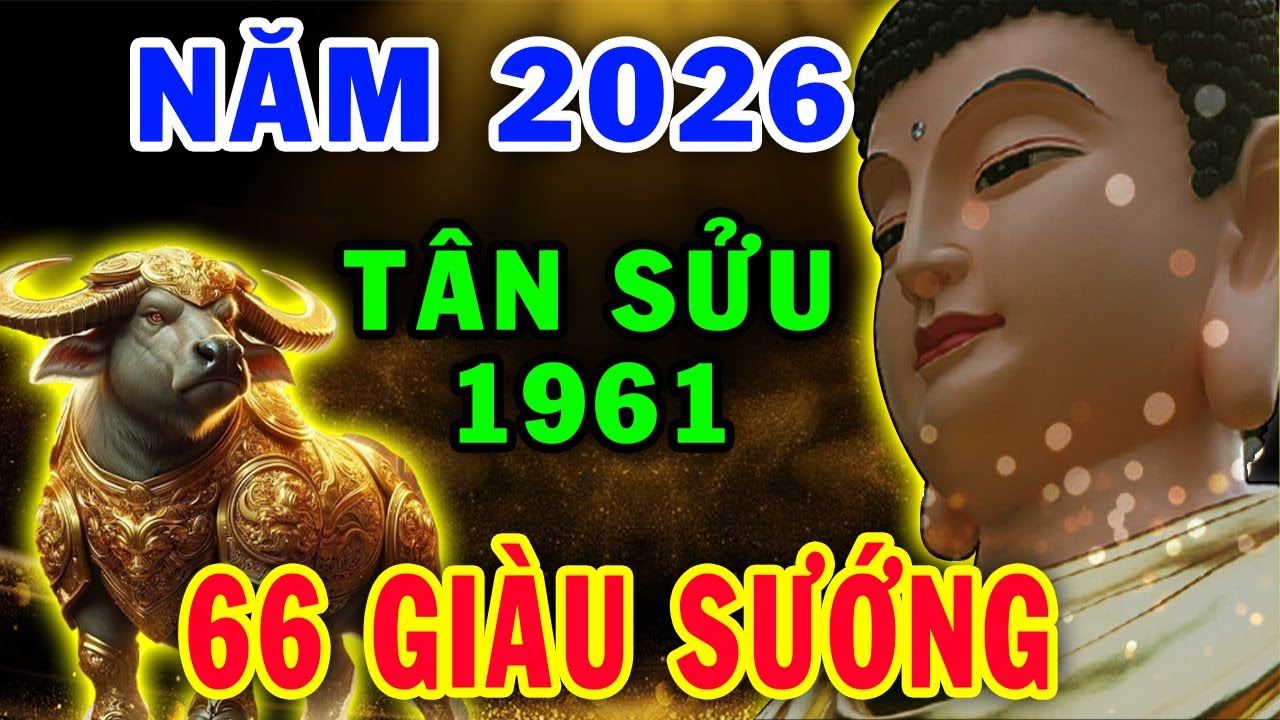 Tử Vi Tuổi Tân Sửu 1961 Năm 2026, Lộc Trên Ban Xuống, Một Năm Giàu Sang, Tiền Chất Như Núi
