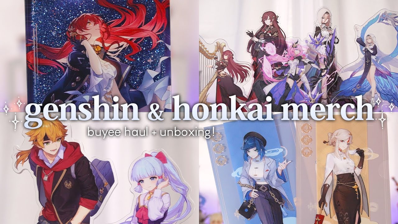 I Bought Pretty Genshin & Honkai Official Merch💖 || Buyee Haul + Unboxing