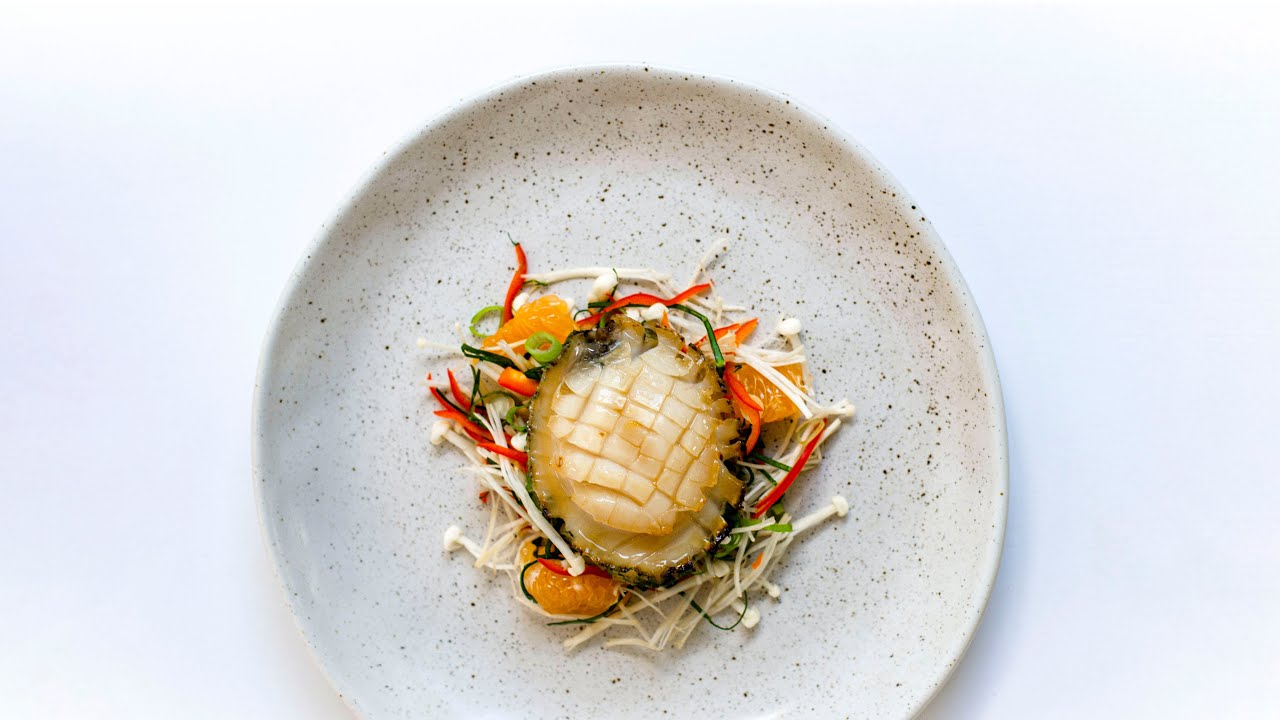 Premium Greenlip Abalone Recipes: Steamed Abalone Honey Ginger