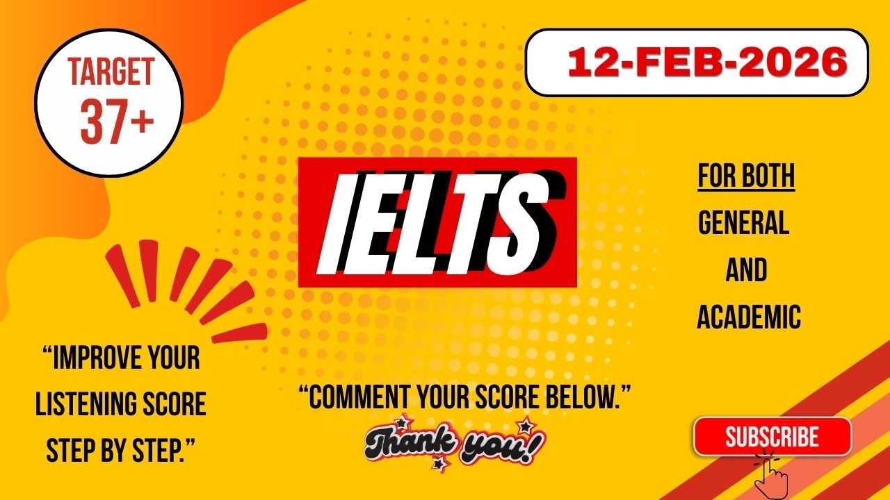 IELTS Listening Practice Test | For both General & Academic | #english  #ieltsexam #ieltslistening