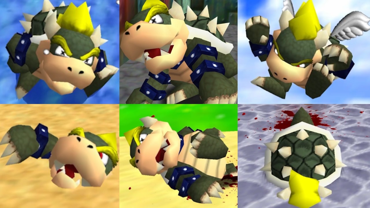 All new Bowser Death Animations Compilation