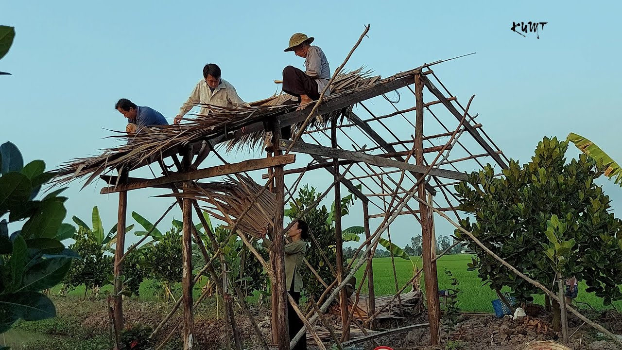 Người Miền Tây Cất Nhà Lá Cột Chôn Chân thế nào - Ký Ức Miền Tây