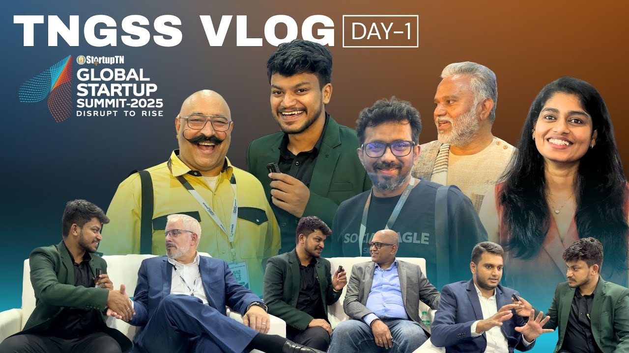 Day 1 Vlog of StartupTN’s Tamilnadu Global Startup Submit 2025 #TNGSS #Startuptn