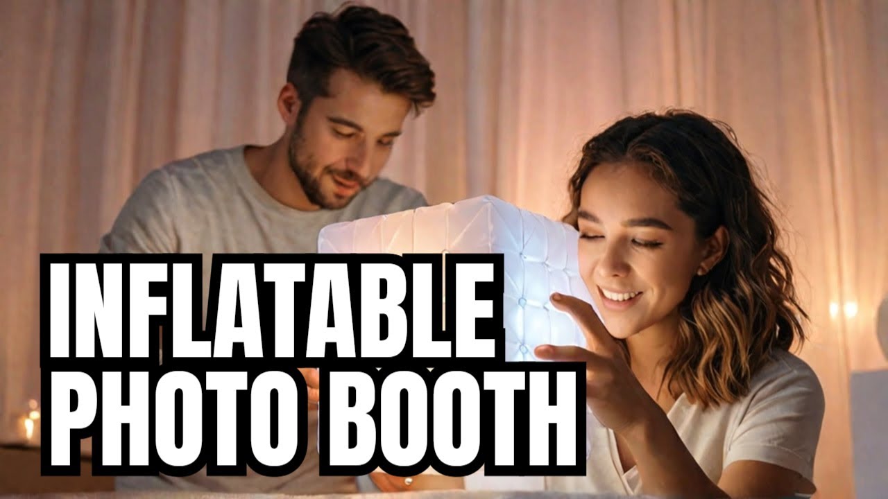 Inflatable LED Cube Photo Booth Unboxing & Setup | Perfect for Weddings, Parties, & Events