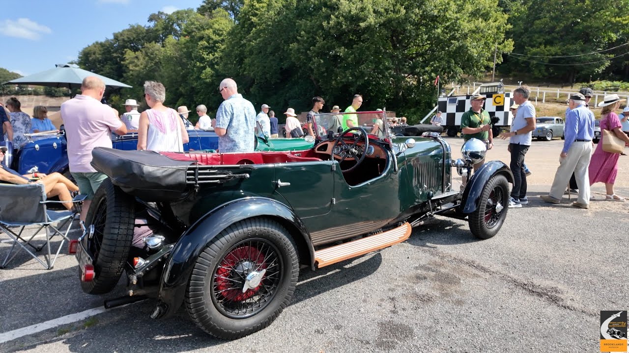 The Lagonda Fete at Brooklands 2025. Paul and his 1932 2 litre low chassis continental Lagonda