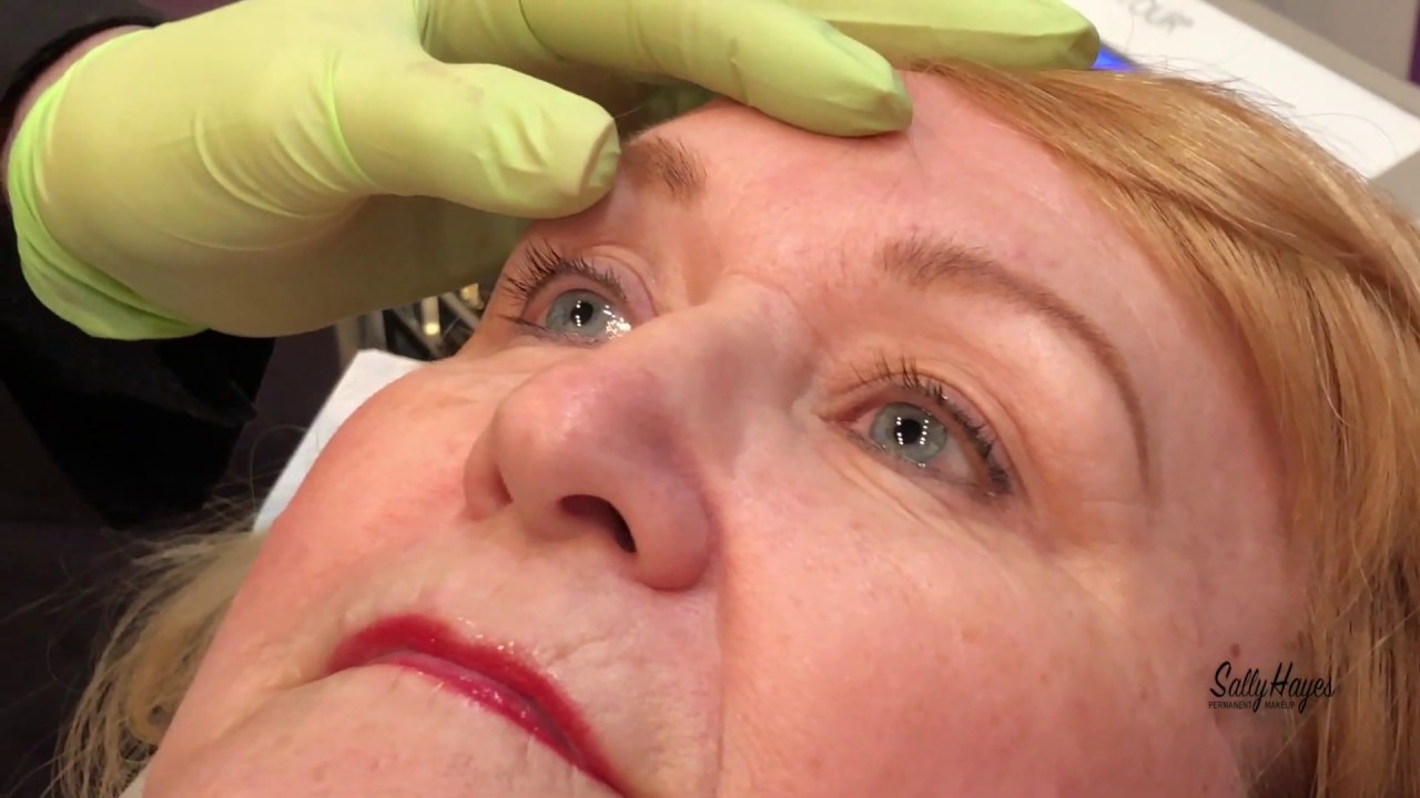 Permanent Eyeliner: Permanent Makeup by Sally Hayes, Before and After