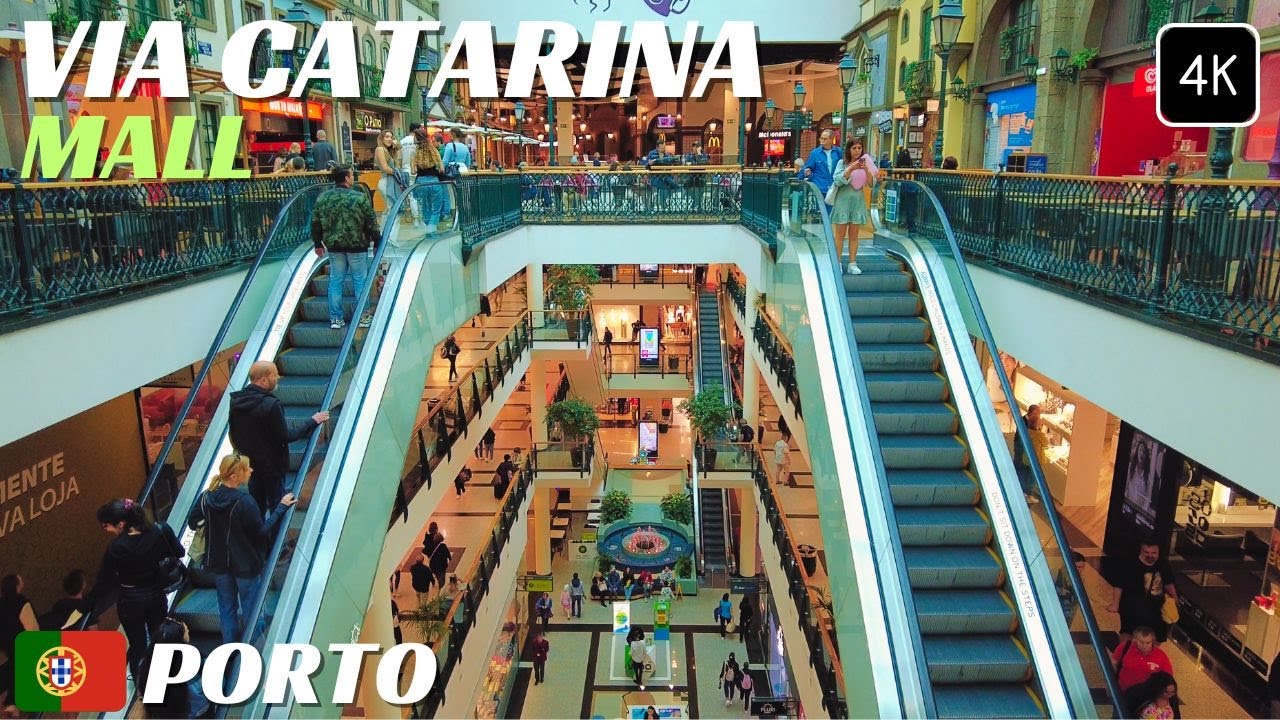 🇵🇹Walking Shopping Mall Via Catarina | Porto, Portugal | June 2024 | 4K