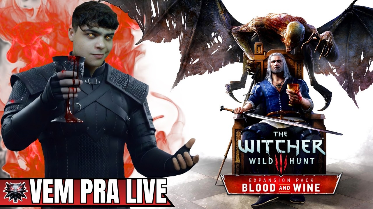 🔴LIVE | THE WITCHER 3: Wild Hunt (DLC) BLOOD AND WINE - Início (GAMEPLAY EM PORTUGUÊS PT-BR)