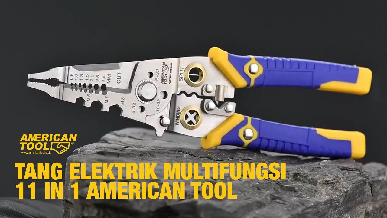 Tang Idaman Teknisi Listrik - Tang Elektrik Multifungsi 11 in 1 American Tool