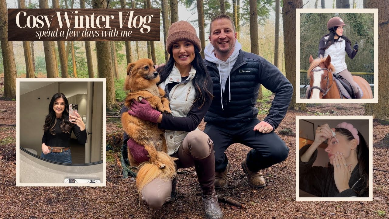Cosy Winter Vlog in the English Countryside 🪵 (Home updates, evening + morning skincare routines) 