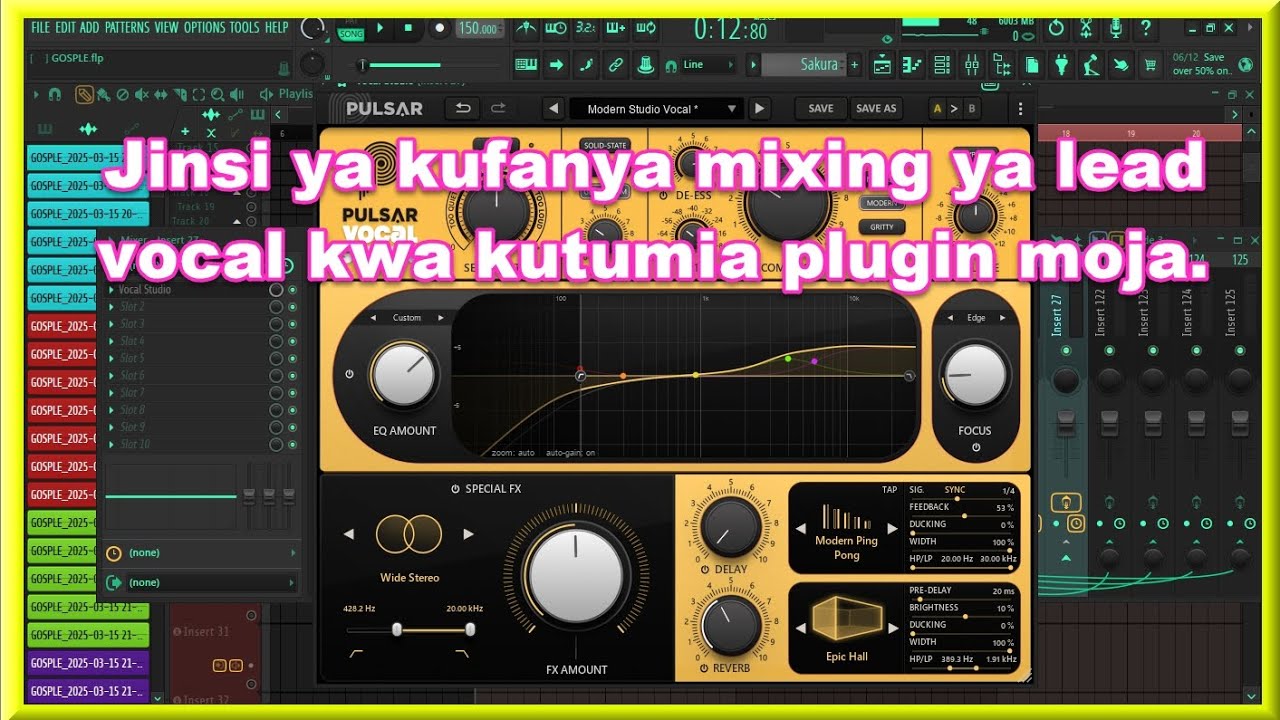 JINSI YA KUFANYA MIXING YA LEAD VOCAL KWA KUTUMIA PLUGIN MOJA.🔌💻🖲️🎹🎙️🎧🎛️🎚️📀📻📺🇹🇿🇨🇩