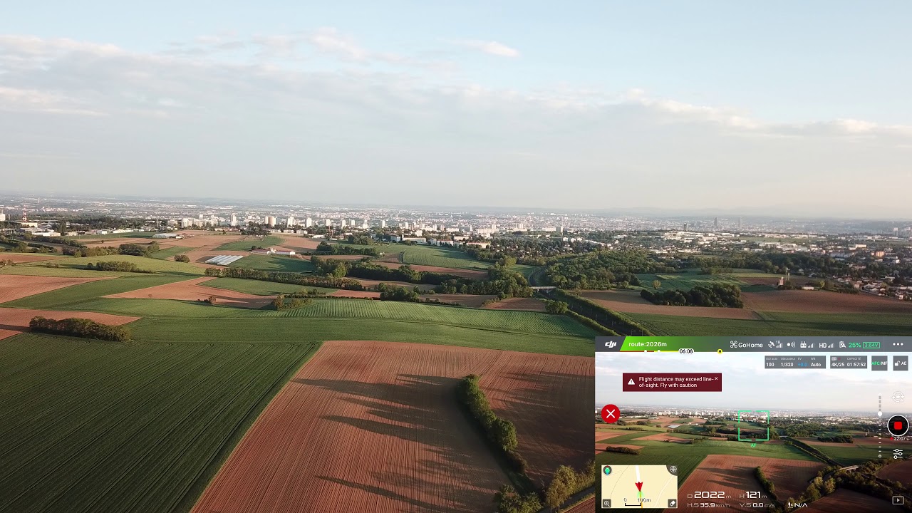 Test distance Mavic Pro Platinum Français en mode sport