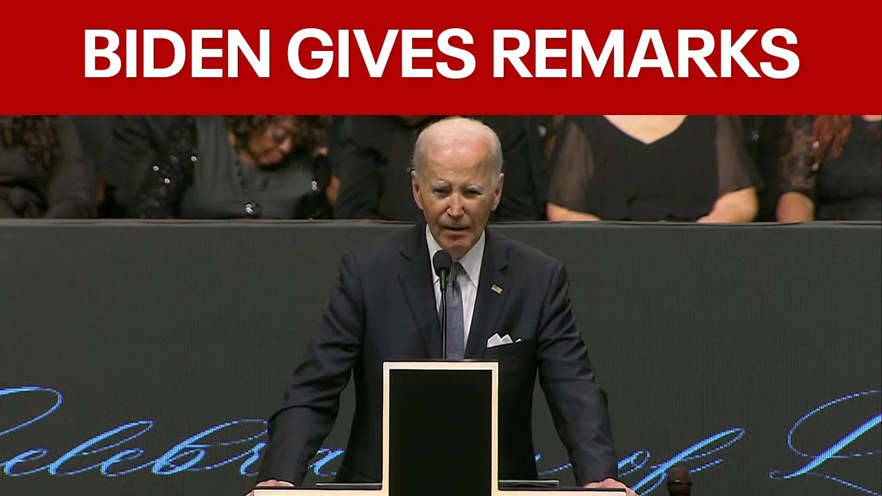 FULL: Former President Joe Biden speaks at Rev. Jesse Jackson's Celebration of Life
