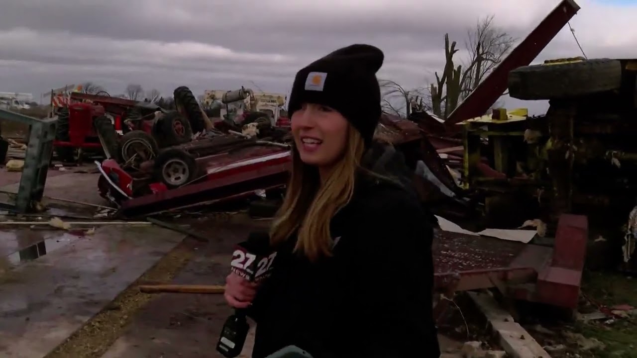 Rachael Perry Reports From Evansville After Tornado Damage