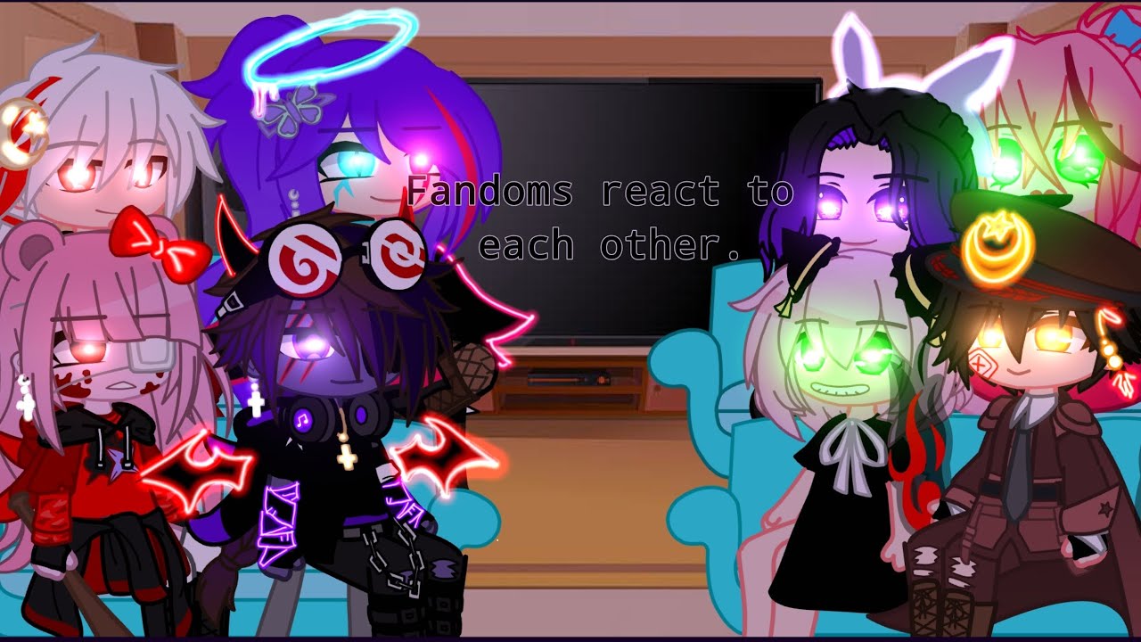 Fandoms react to each other/Moonlight09m/ thanks 1k sub🤗