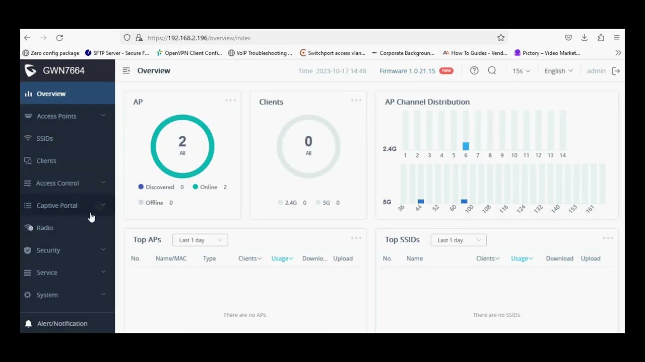 Настройка точки доступа Grandstream GWN7664 WiFi 6 | Руководство по настройке