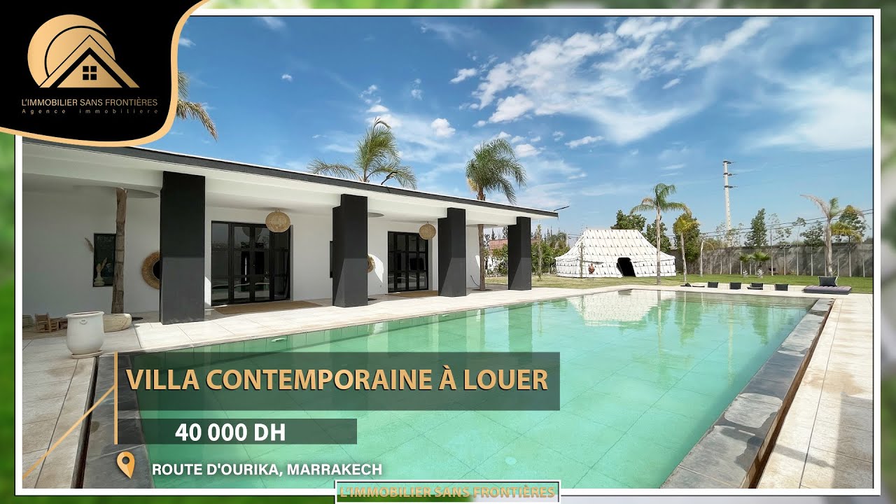 Villa contemporaine à louer, Route d'ourika km 17, Marrakech