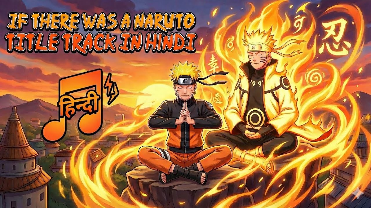 If Naruto Title track was Made in hindi || Naruto Hindi Title Track ||
