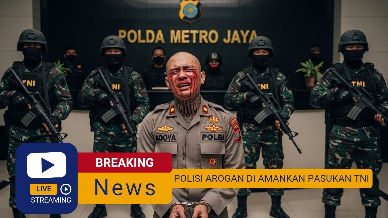 VIRAL‼️POLISI AROGAN DI AMANKAN PASUKAN TNI DI POLSEK SAAT MEMALAK PRAJURIT TNI CANTIK‼️