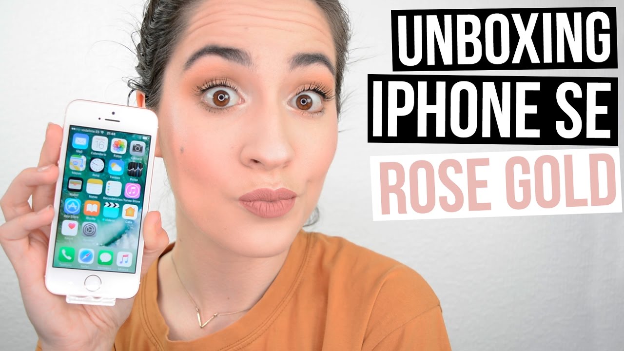 UNBOXING IPHONE SE ROSE GOLD | Miriam Gonzalez