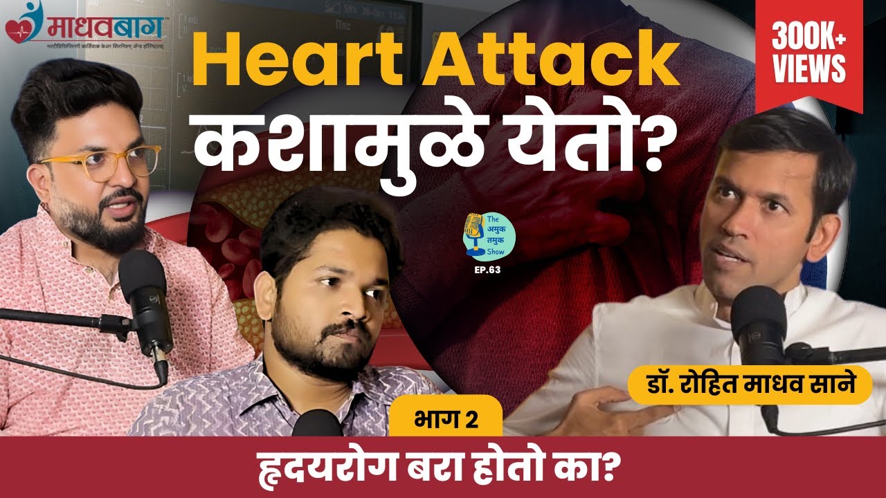Heart Disease आणि Reversal | Dr.Rohit Madhav Sane | Marathi Podcast #AmukTamuk #heartdisease