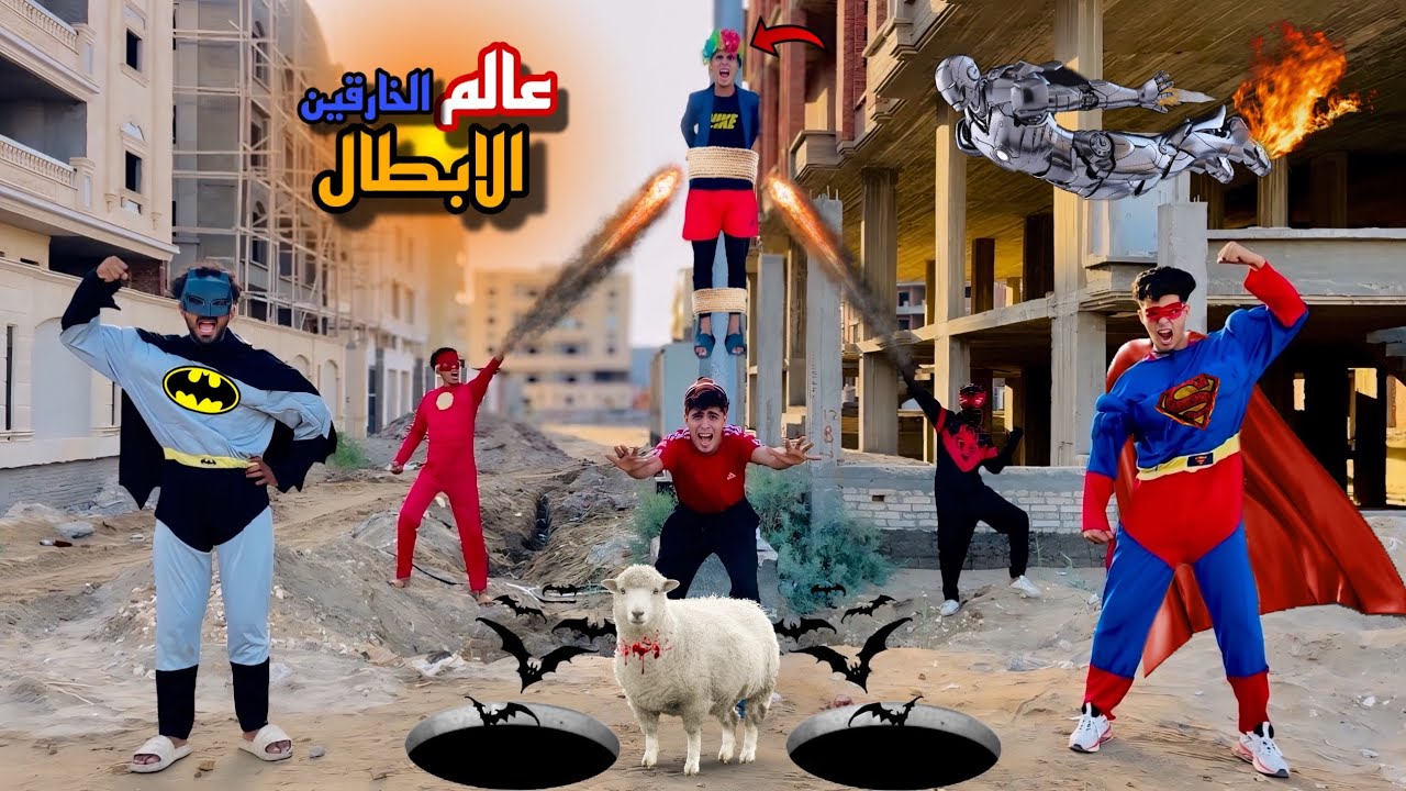 لما اخوك الصغير يدخل عالم الابطال الخارقين🦸بواسطه الخروف السحري🐏وينقذهم من الموت😱(الجزء الاول)