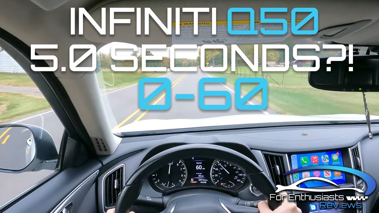 2020 Infiniti Q50 3.0T 0-60 (Faster than Infiniti Claims!)