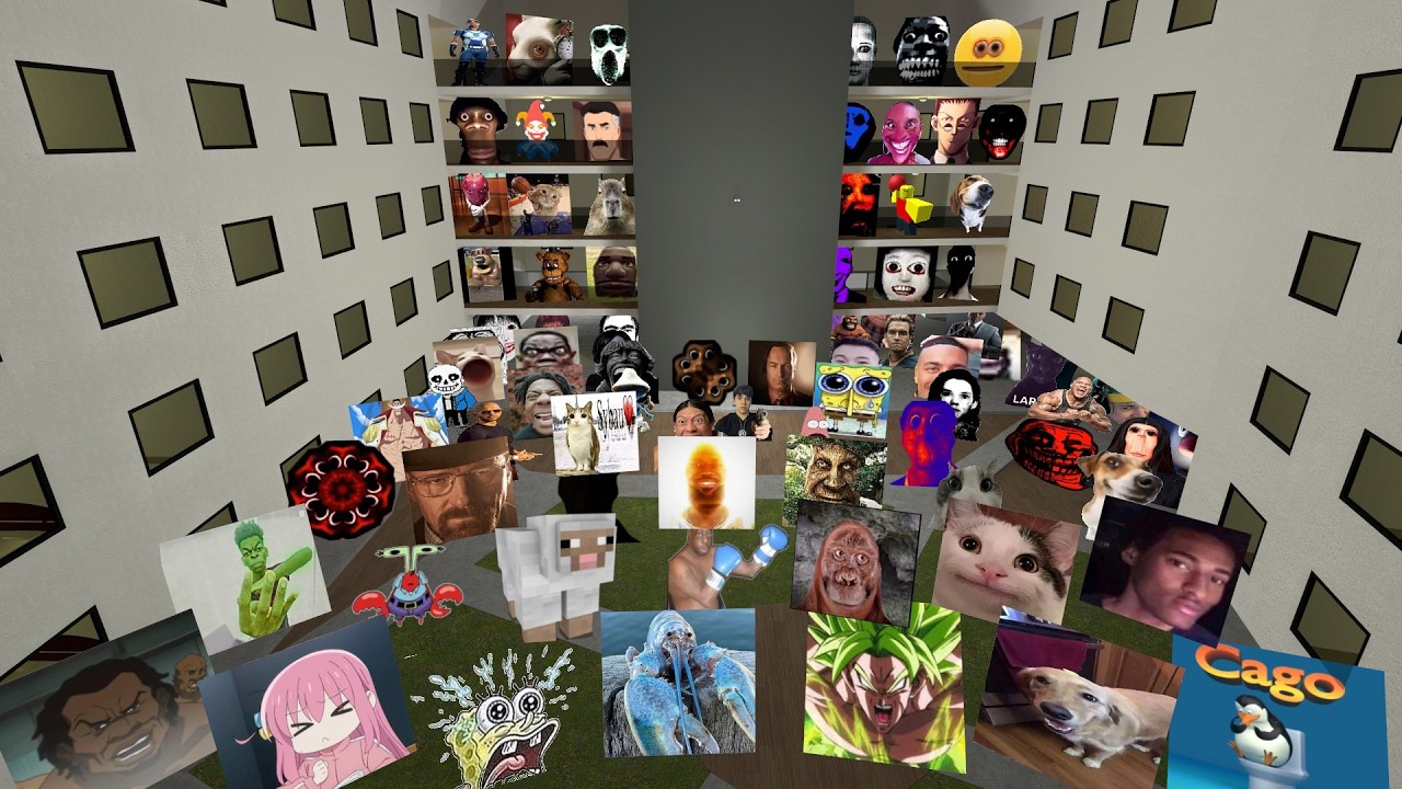 Surviving Too Many Nico’s Nextbots in the Backrooms GMod