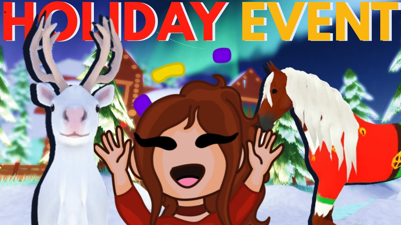 Catching the NEW CHESTNUT ELF FRIESIAN for the HOLIDAY EVENT in WILD HORSE ISLANDS on ROBLOX