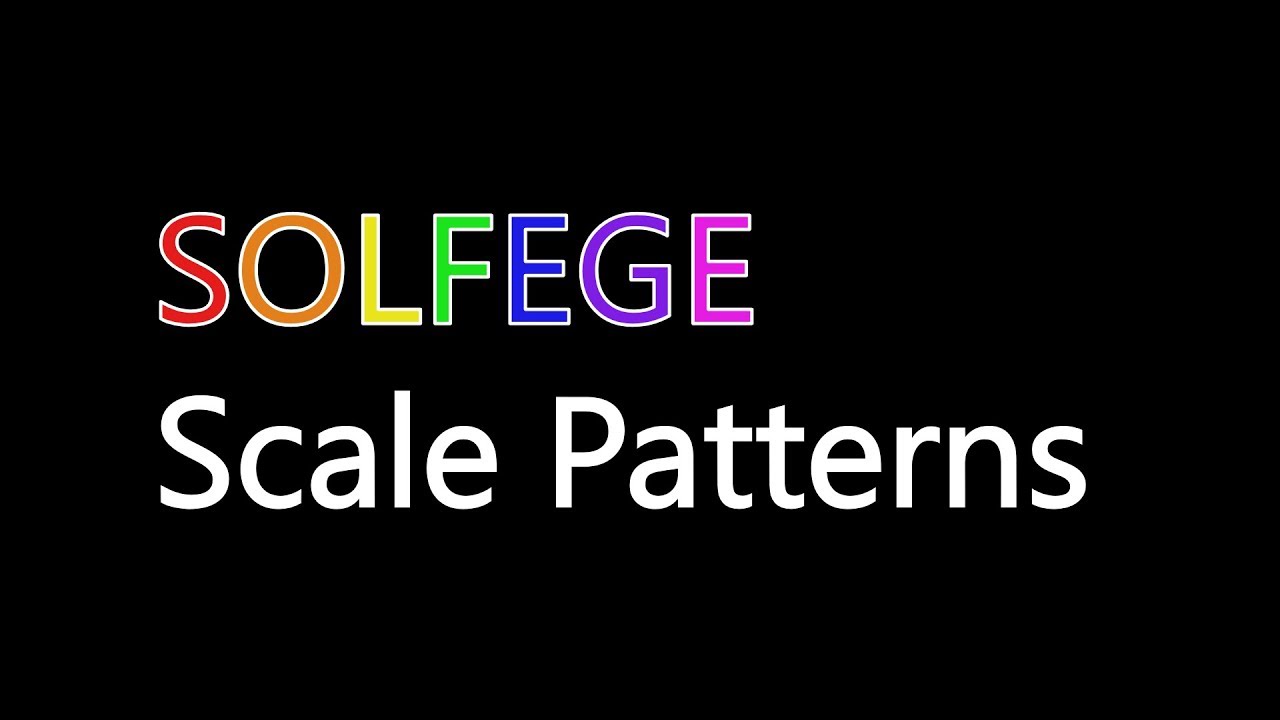 Solfege Scale Patterns 1 (in C)