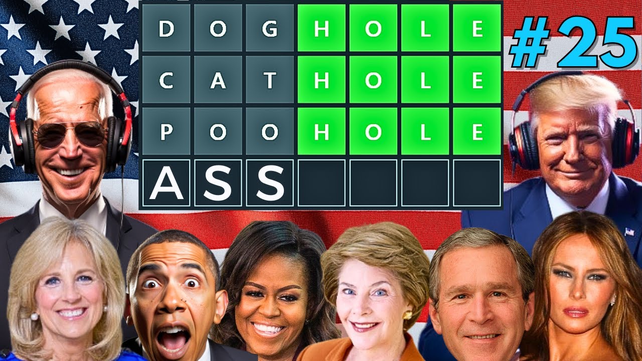 US Presidents Play WORDLE 25 | Feat. Wives