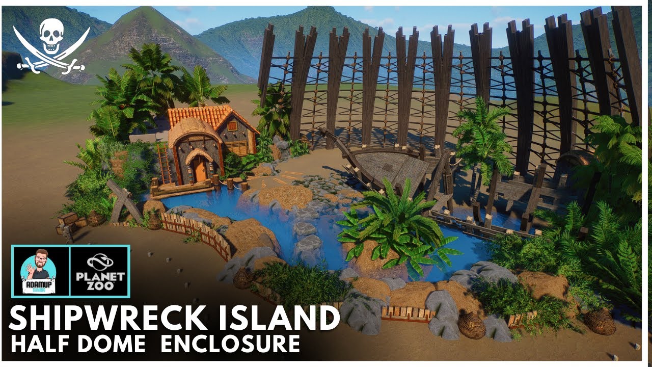 Planet Zoo Half Dome Habitat - Desert Island Enclosure Speed Build