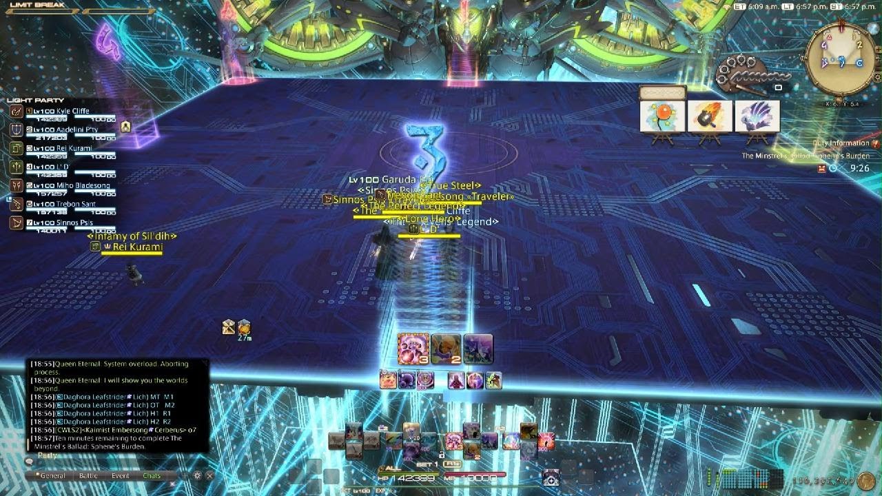 FF14 - The Minstrel's Balled: Sphene's Burden (Queen Eternal Extreme) Clear - PCT PoV