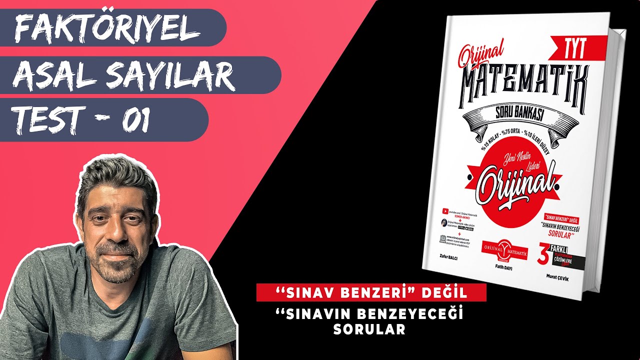 Faktöriyel Asal Sayılar TEST 01 | ORİJİNAL TYT SORU BANKASI | 