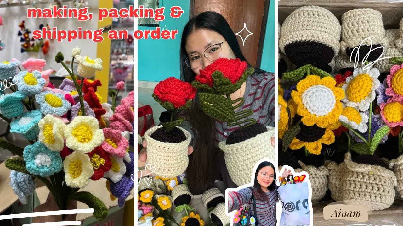 A little behind the scenes of my small business life ✂️🧶Assemble → Pack → Post office run📦#northeast