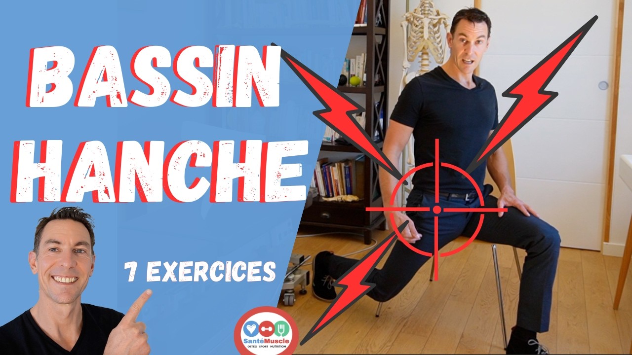 Douleurs au Bassin et aux Hanches ? Exercices et Étirements Faciles à Faire Chez Vous ou au Bureau !