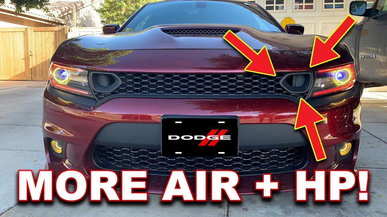Установка нижнего воздухозаборника и воздуховода Dodge Charger Hellcat ✔️