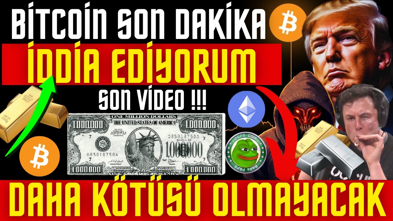 BİTCOİN ANALİZ İDDİA EDİYORUM DAHA KÖTÜSÜ OLMAYACAK #BITCOIN #ALTCOIN