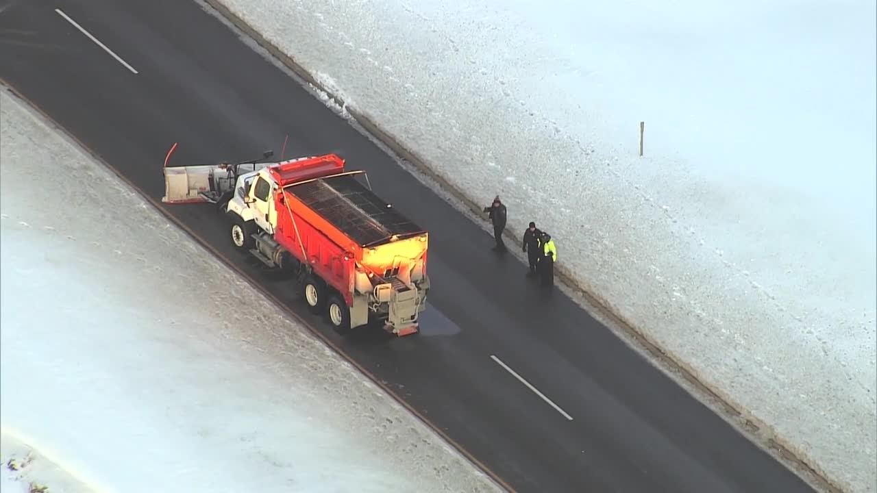 Person hospitalized after being hit by snowplow in southwest Oklahoma City