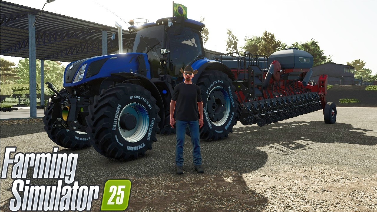 DANDO A LARGADA NO PLANTIO DE MILHO E ARROZ- FARMING SIMULATOR 25