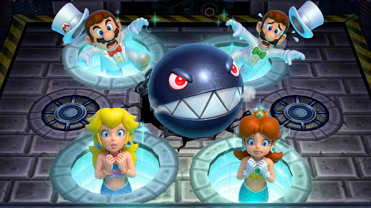 【マリオパーティ9】 ミニゲームバトル！マリオ Vs ルイージ Vs ピーチ Vs デイジー (最強CPUたつじん)