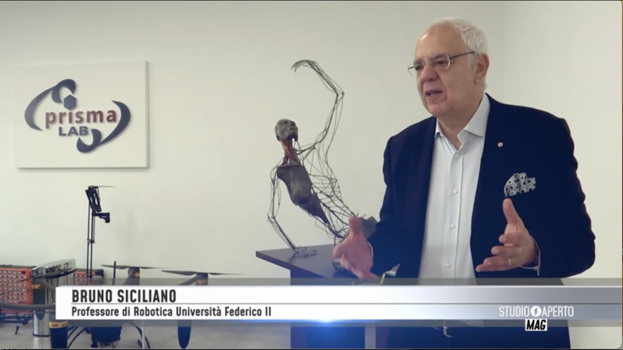 Prof. Bruno Siciliano's interview @ Studio Aperto Mag on Mediaset – 5 May 2023