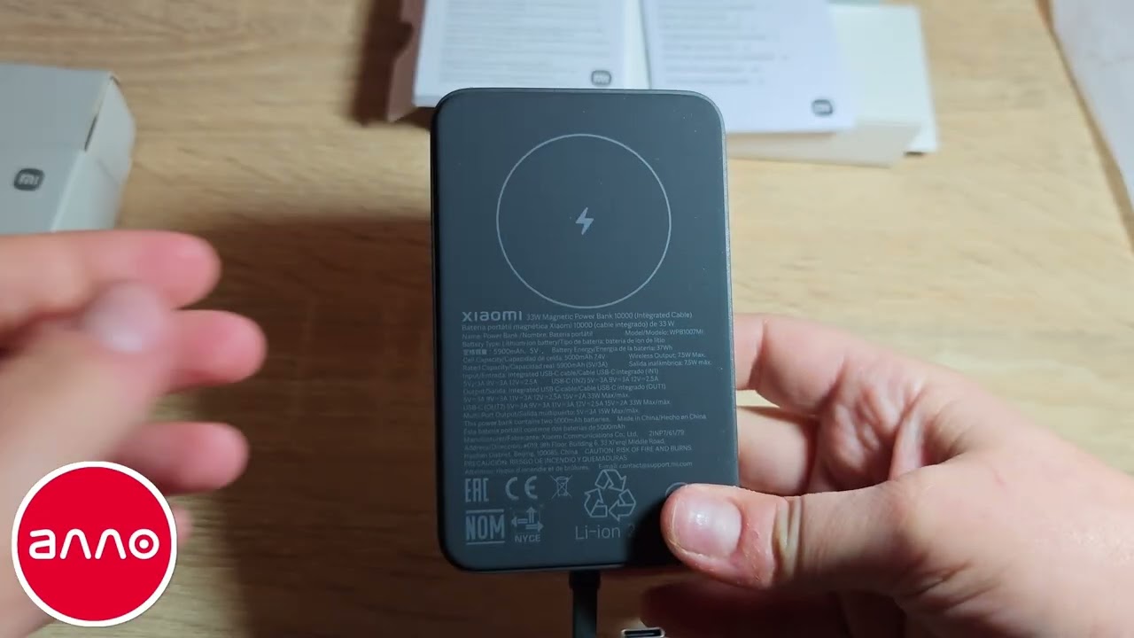Power Bank Xiaomi 10000mAh 33W Magnetic Int/Cable (BHR9823GL) сірий