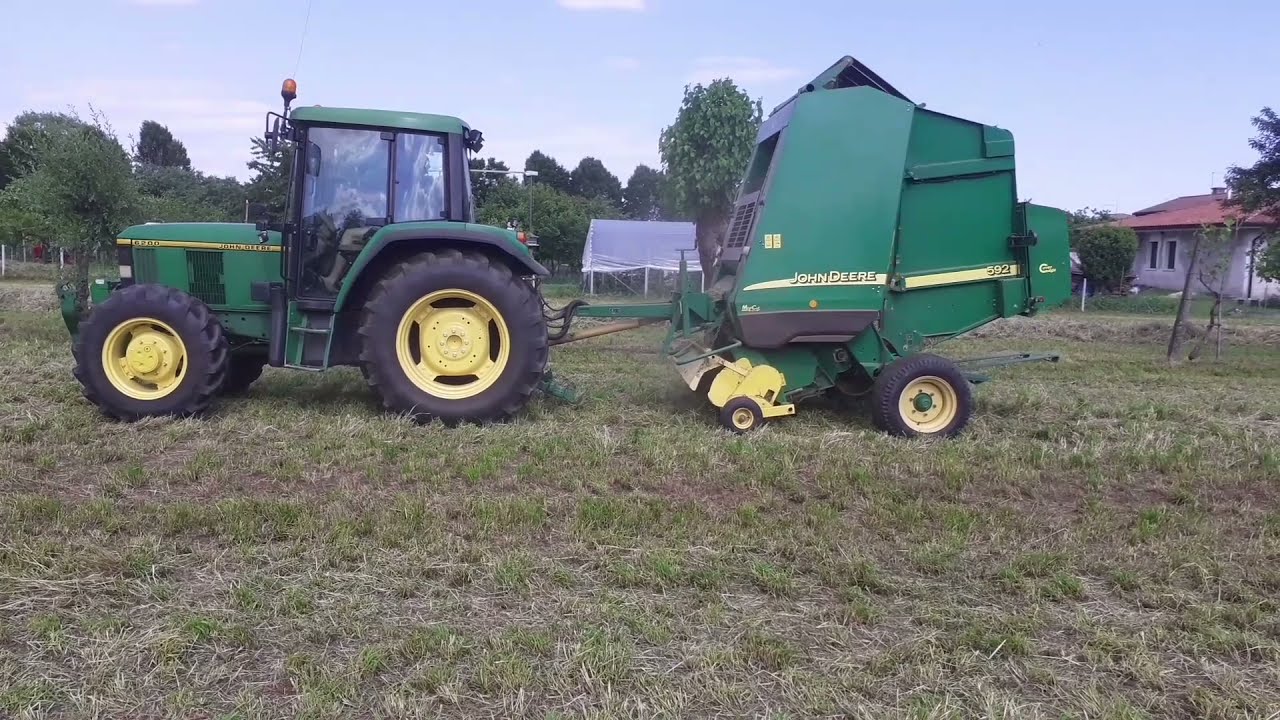 JOHN DEERE 6200 + rotopressa john deere 592 | SOUND